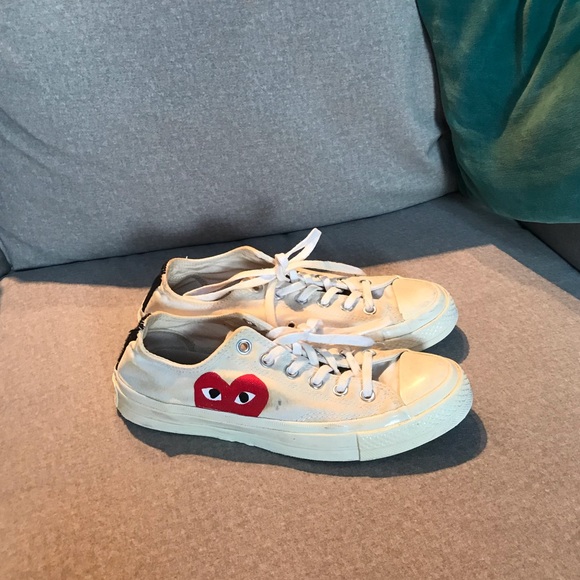 comme des garcons converse womens size 8
